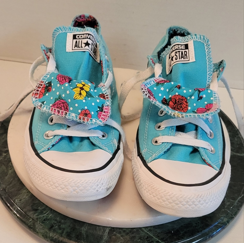 Floral Turquoise Converse - Picture 8 of 16